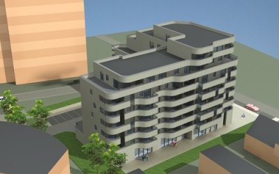 Staldrox wybuduje według projektu Linia Architekci apartamentowiec z ok. 60 mieszkaniami w Chorzowie
