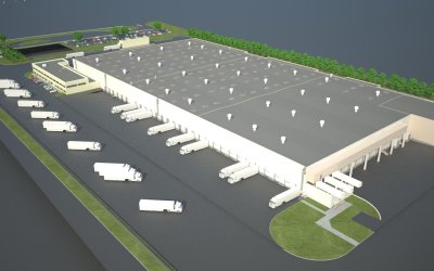 Skanska rozpoczyna budowę centrum logistycznego Jeronimo Martins o powierzchni 20 tys. m2 w Lubartowie