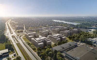 Lesyk burzy pod The Park Krakow