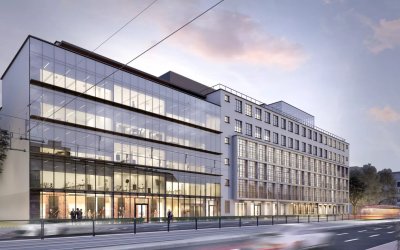 2PM nadzoruje budowę biur Fabryka PZO-Office