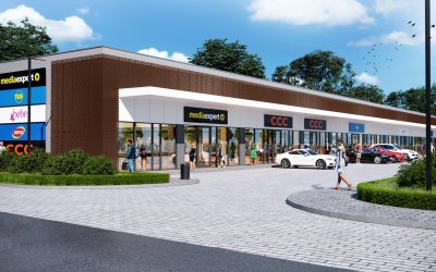 Park handlowy od PKB Inwest w Modlnicy