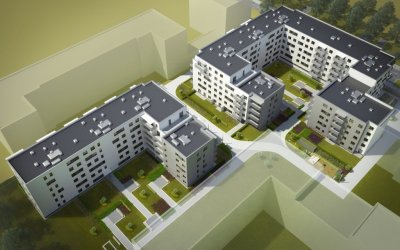 Arkop realizuje na zlecenie LC Corp zespół apartamentowy „Mała Praga” w Warszawie