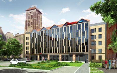 Capital Park wybuduje wg dokumentacji biura AGK Architekci AW hotel Hampton by Hilton w Gdańsku