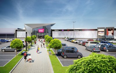 Immofinanz zrealizuje w Krośnie wg dokumentacji firmy NC Architekci centrum handlowe o pow. najmu 22 tys.  m²